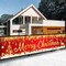 Merry Christmas Banner - Red and Gold Large Outdoor Xmas Tree Elk Banner(Red)9.8"L x 2"W